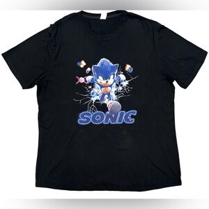 Sonic the Hedgehog Black T-Shirt Men’s XXL